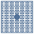 Pixelmatje - turkooisblauw antiek 497