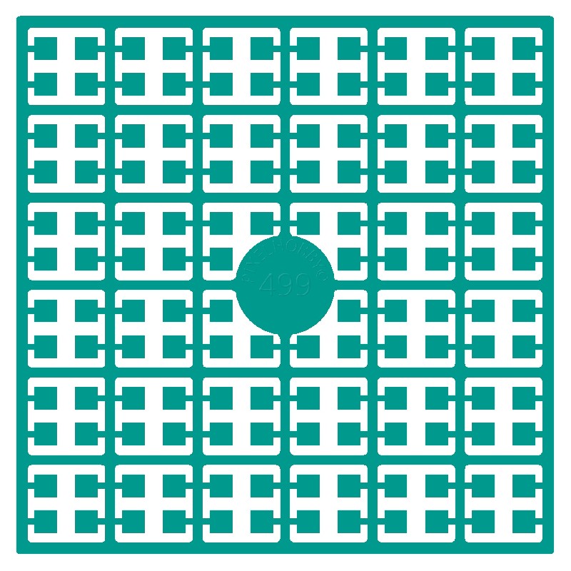 Pixelmatje - zeegroen extra donker 499