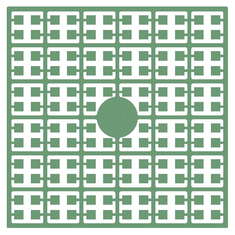 Pixelmatje - antiekgroen licht 503