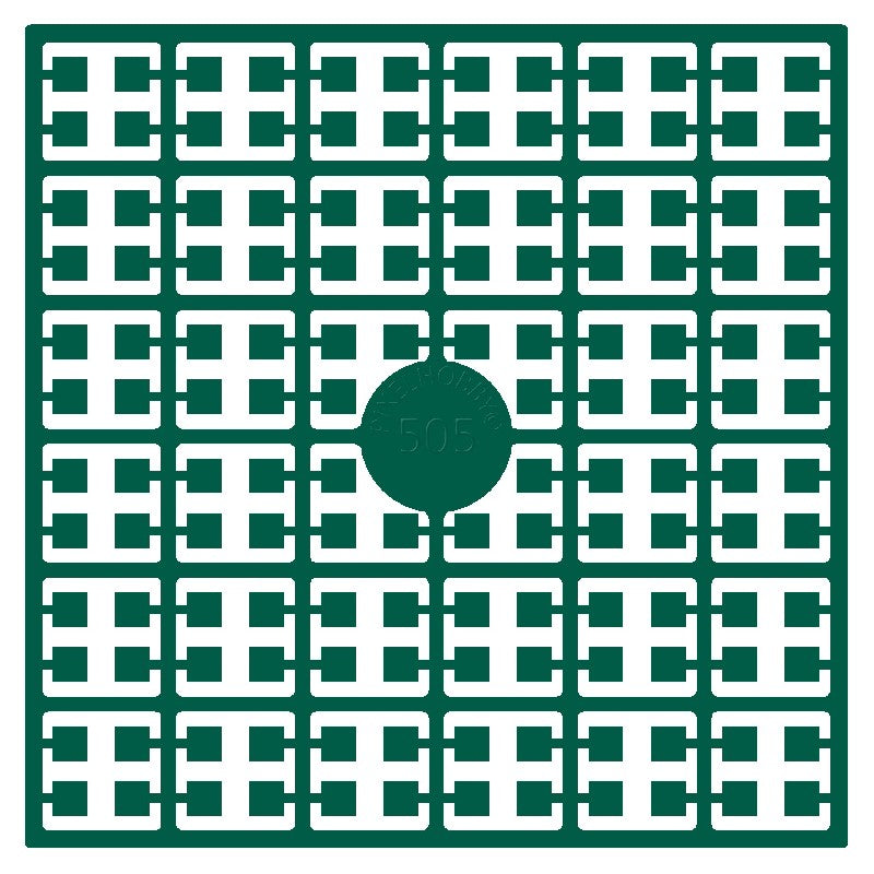 Pixelmatje - smaragdgroen extra donker 505