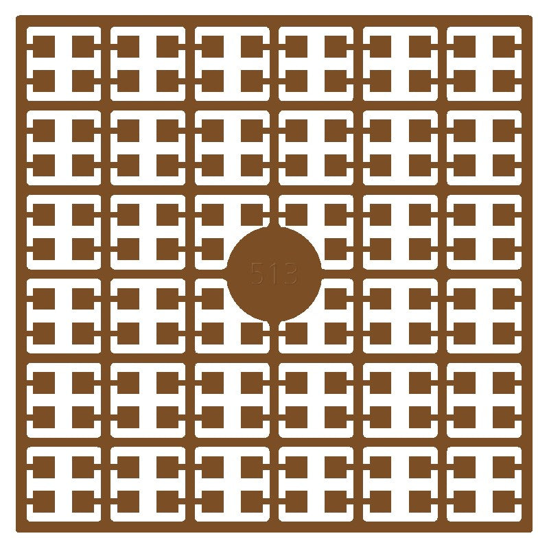 Pixelmatje - goudbruin donker 513