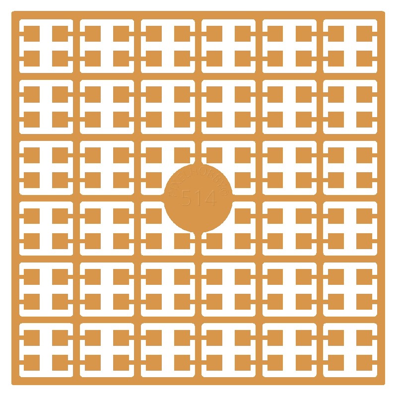 Pixelmatje - goudbruin extra licht 514