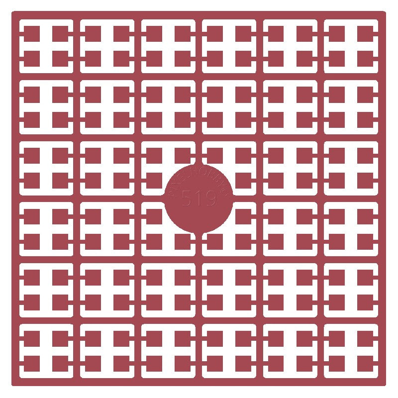 Pixelmatje - cranberryrood 519