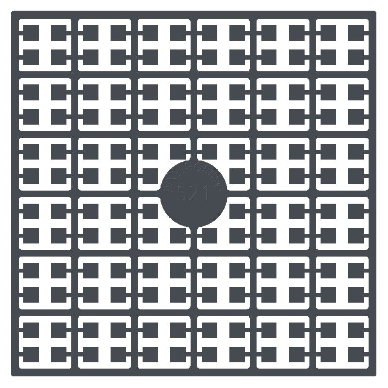 Pixelmatje - staalgrijs 521
