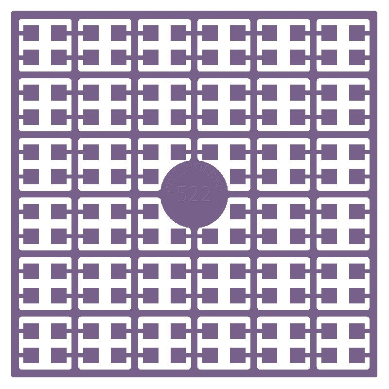 Pixelmatje - druivenblauw 522