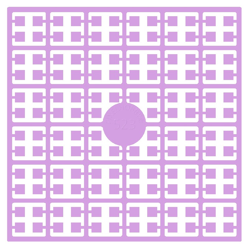 Pixelmatje - druivenblauw licht 523