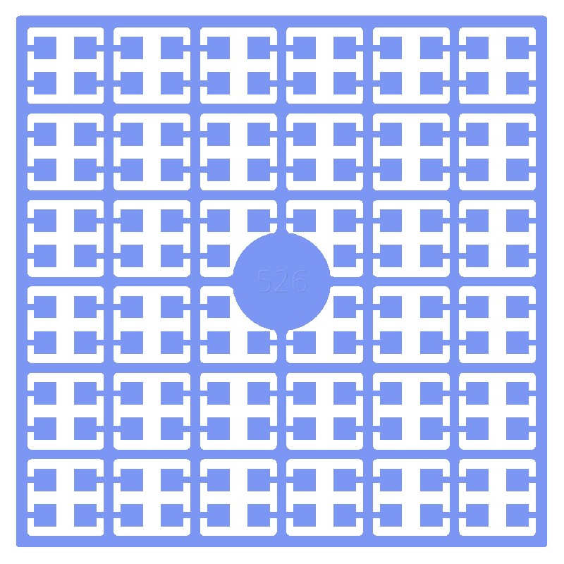 Pixelmatje - lavendelblauw 526