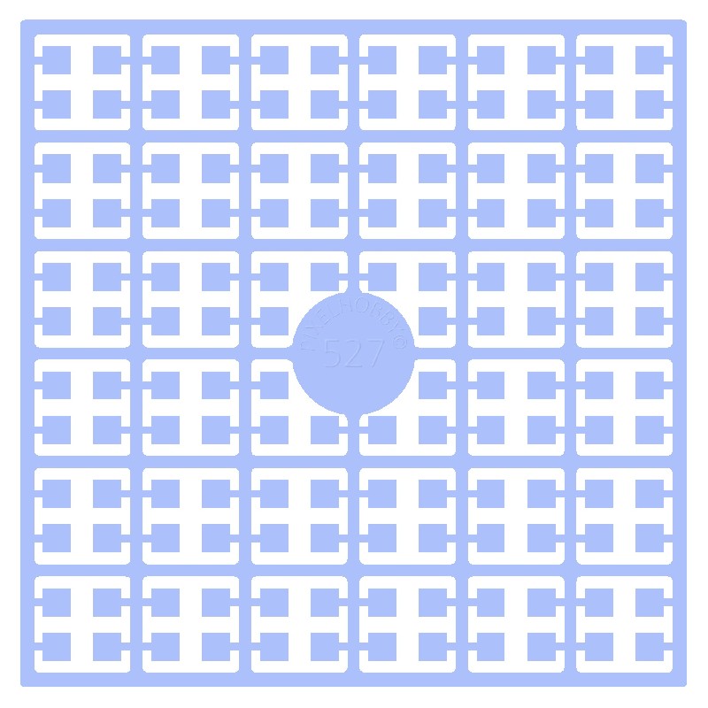 Pixelmatje - lavendelblauw licht 527