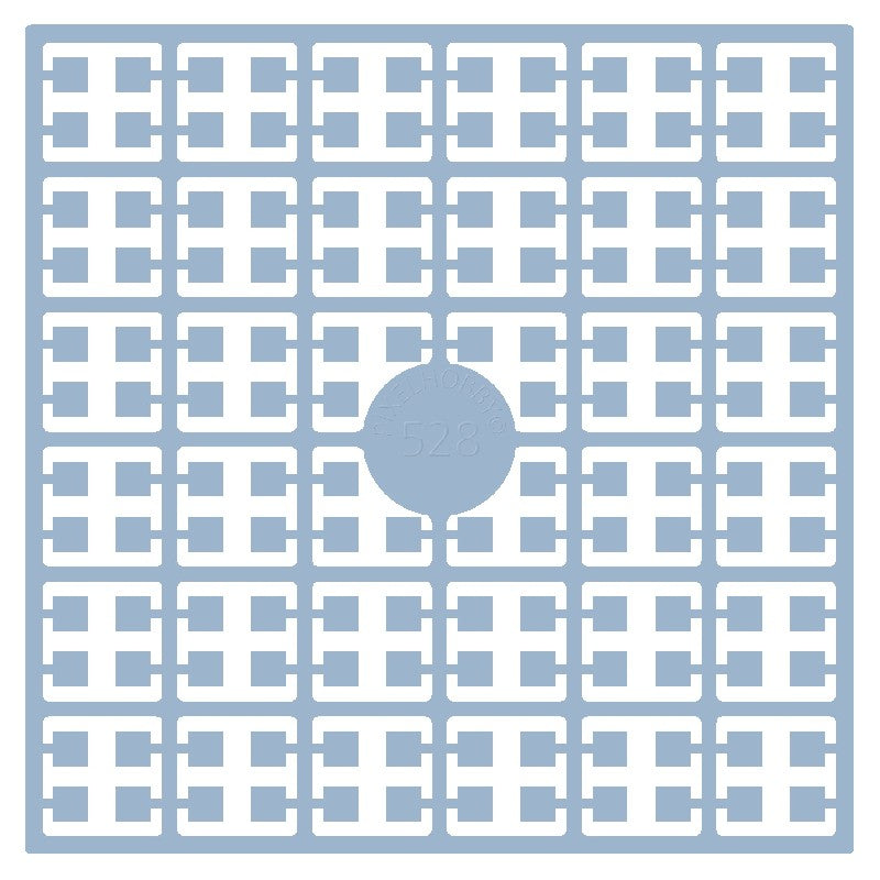 Pixelmatje - babyblauwgrijs licht 528