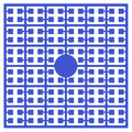 Pixelmatje - caribischblauw 529