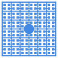 Pixelmatje - blauw helder 530