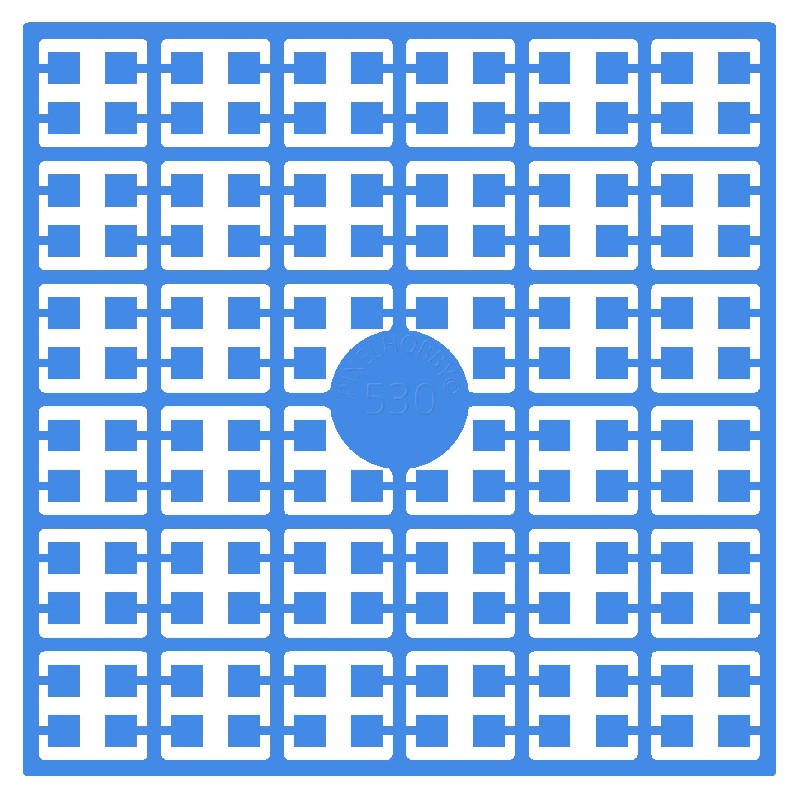 Pixelmatje - blauw helder 530