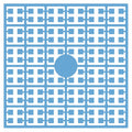 Pixelmatje - turkooisblauw helder licht 533