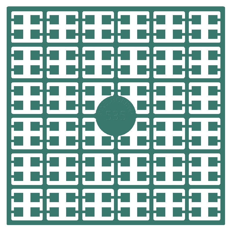 Pixelmatje - petrolgroen 535