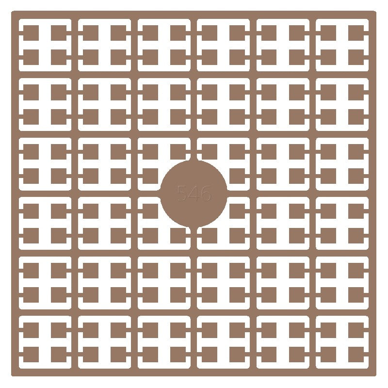 Pixelmatje - kleibruin licht 546