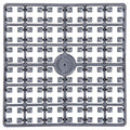 Pixelmatje - zilver 561