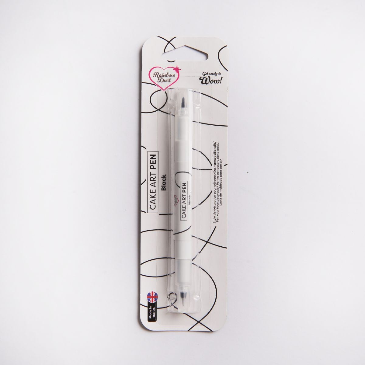 Rainbow Dust Cake Art Pen - eetbare inkt - gitzwart