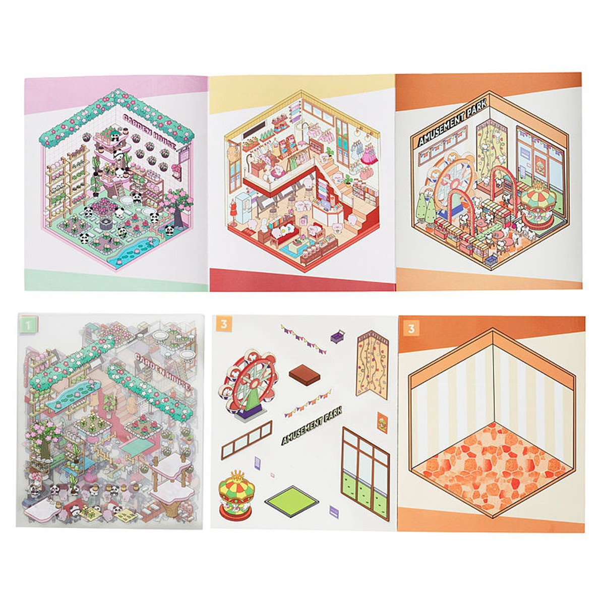 Panduro cozy stickers - rooms