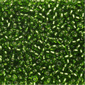 Rocailles - 6/0 - groen metaal kern