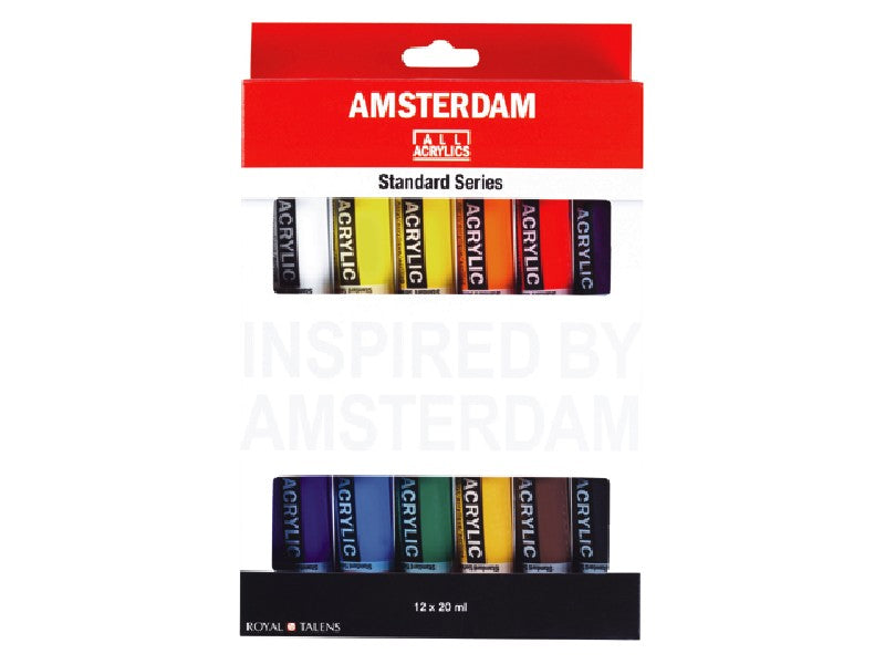 Amsterdam acrylverf set - 12 stuks