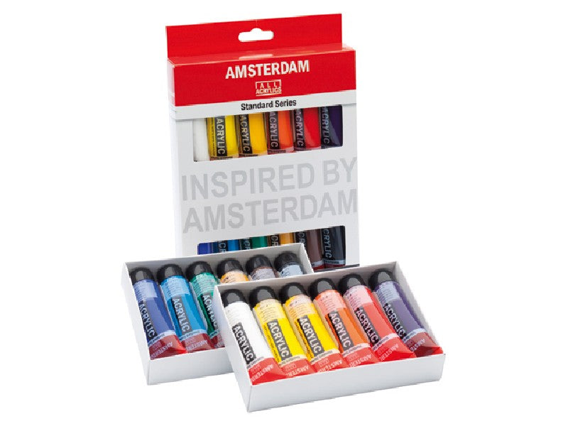 Amsterdam acrylverf set - 12 stuks
