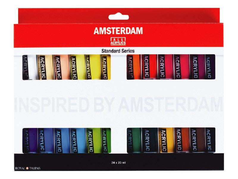 Amsterdam acrylverf set - 24 stuks