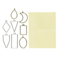 UV sieraden - metalen frames - 8 stuks