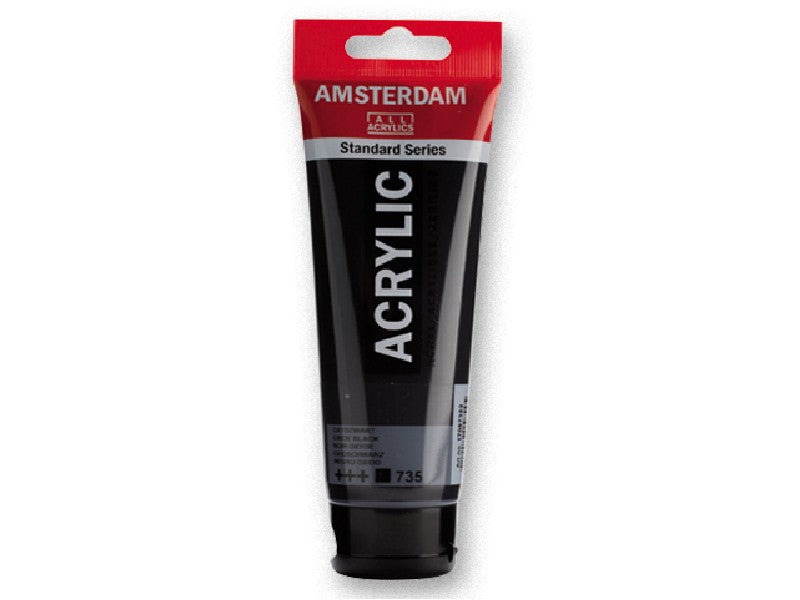 Amsterdam acrylverf - 250 ml - oxide zwart 735