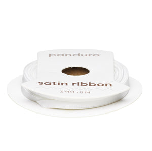 Satijnlint - 3 mm - wit