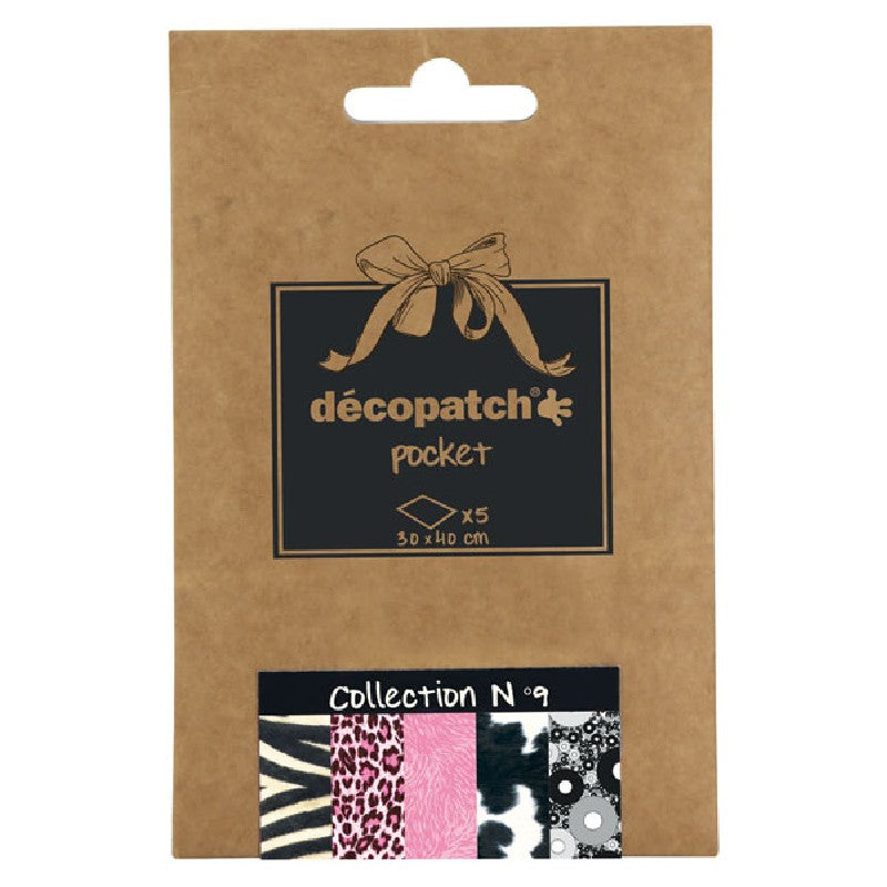 Décopatch pocket - 30x40 cm - 5 vellen - #09