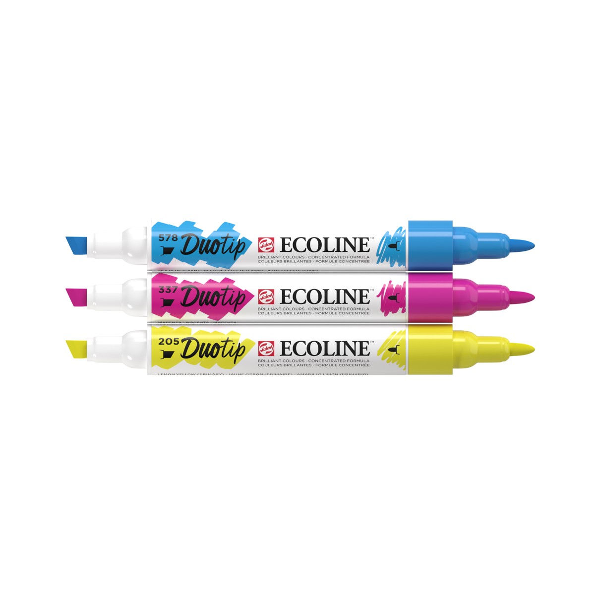 Ecoline Duotip markers set - 3 stuks - primair