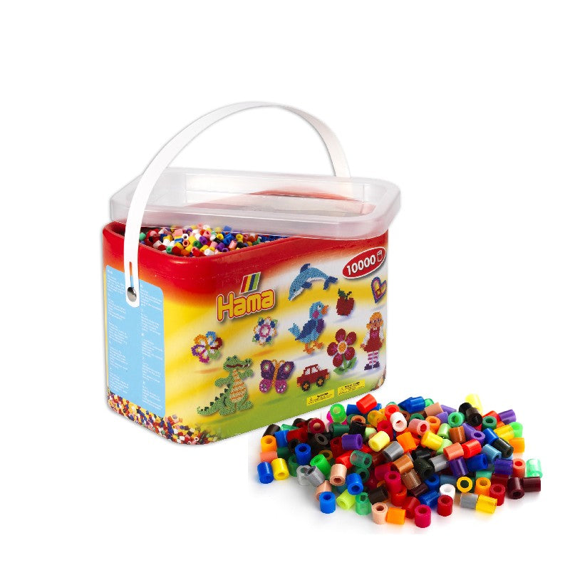 Hama Midi - strijkkralen box - 10.000 stuks - warme kleuren mix