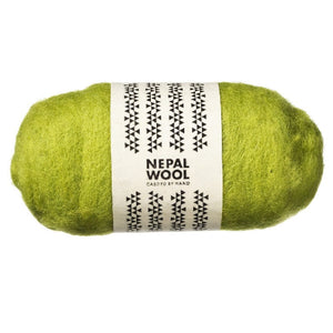 Nepal wool lamswol 50 gram- Lime