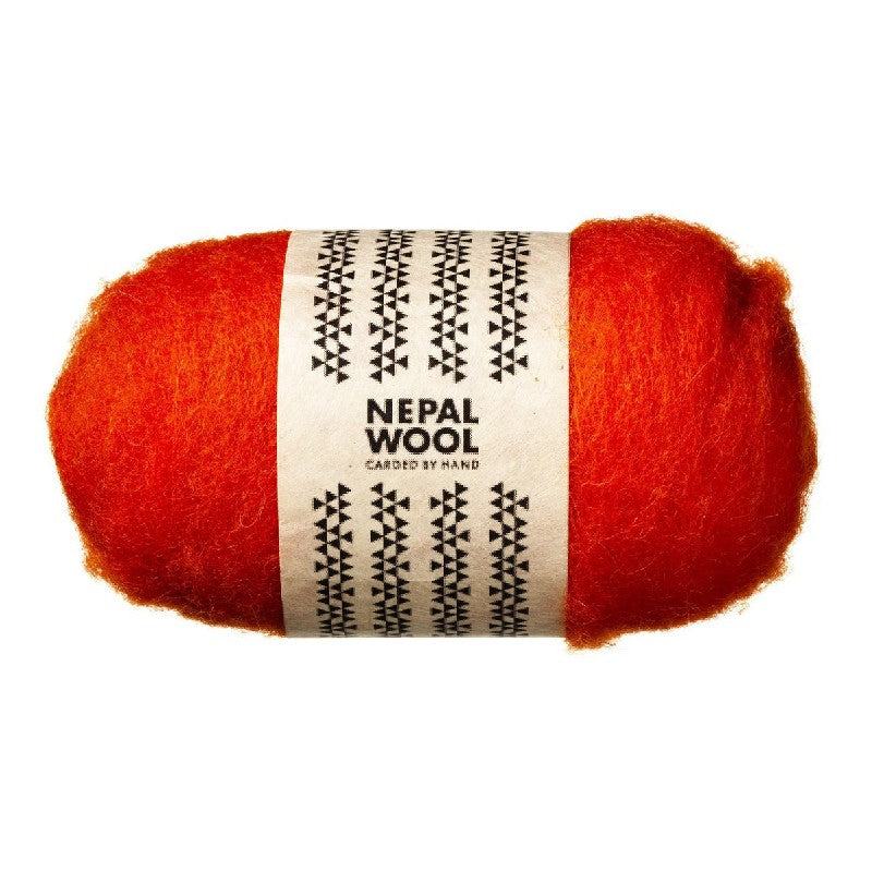 Nepal wool 50 gram lamswol- Oranje