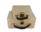 Houten koffers - 2 stuks