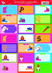 Sinterklaas label stickers