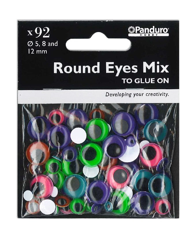 Wiebelogen - 92 stuks - 5, 8 en 12 mm - kleurenmix