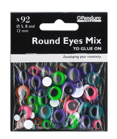 Wiebelogen - 92 stuks - 5, 8 en 12 mm - kleurenmix