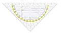 geodriehoek aristo - 16 cm
