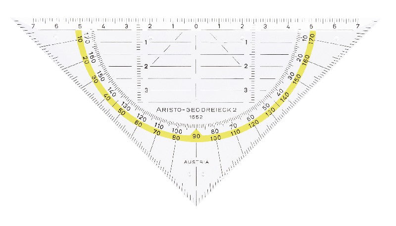 geodriehoek aristo - 16 cm