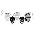 Papierdecoratie guirlande halloween schedel 2m