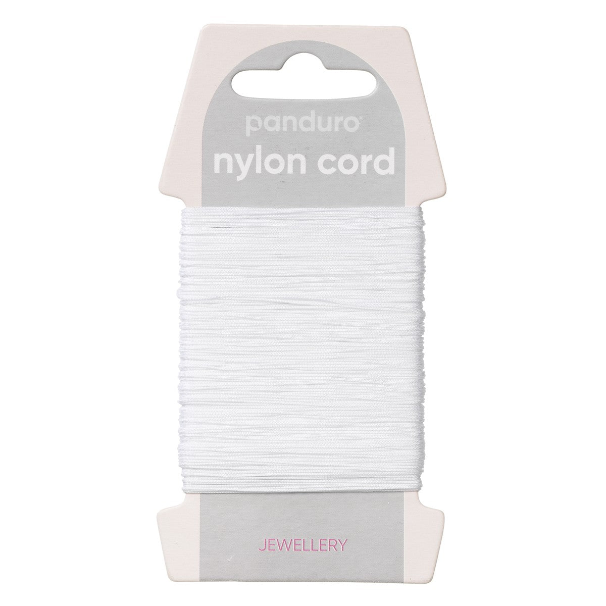 Nylonkoord - 40 meter - 0,5 mm - wit