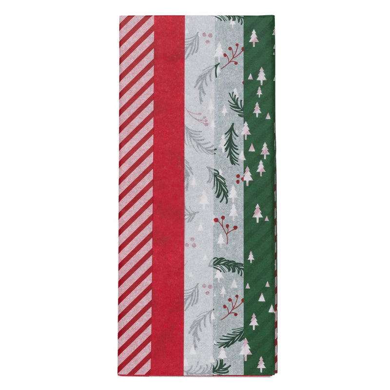 Zijdevloei 50x70 cm - 5 stuks - kerstmix