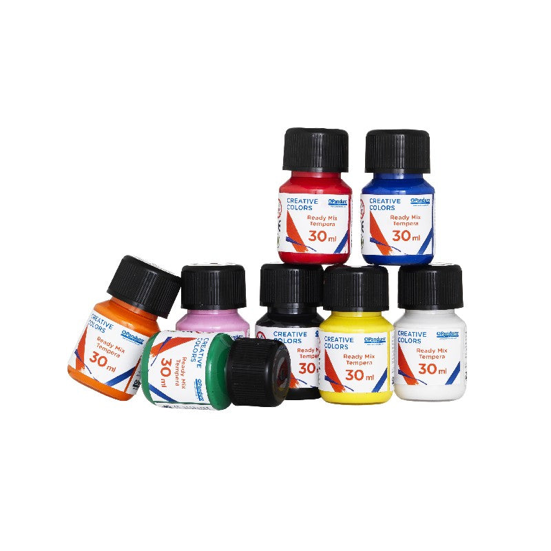 Plakkaatverf - ready mix - 8x 30 ml