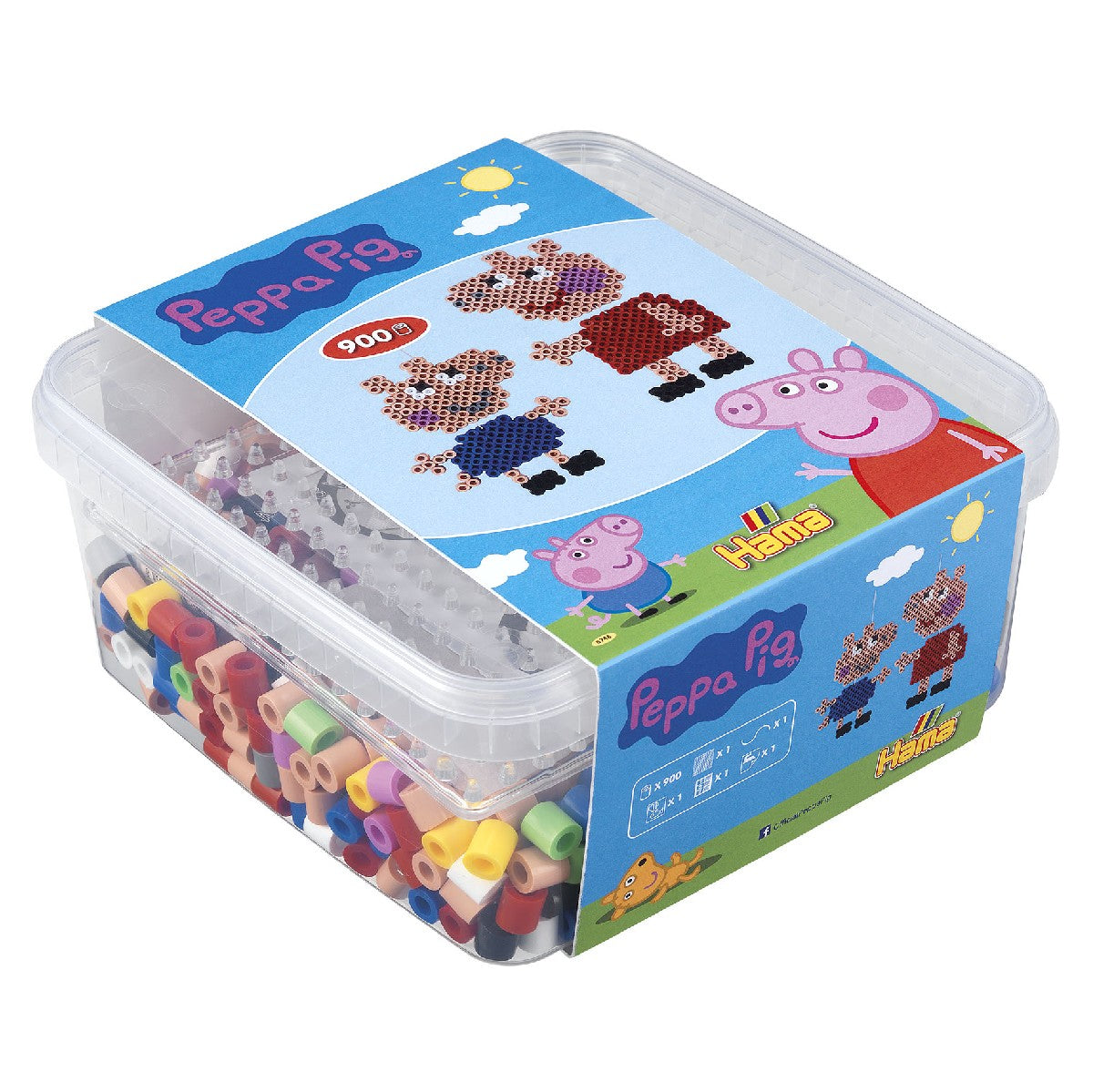 Hama Maxi - strijkkralen set - 900 stuks - Peppa Pig