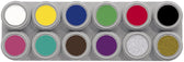 Grimas gezichtsschmink - 12 kleuren - set A