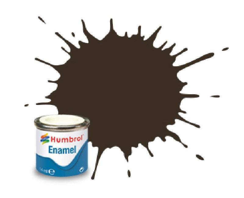 Humbrol 10 enamel - 14 ml bruin hooglans