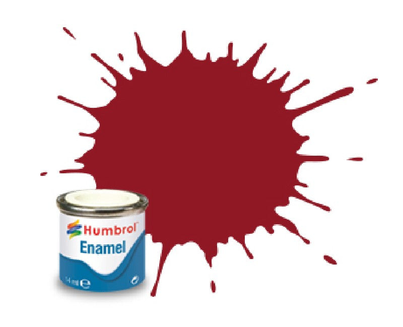 Humbrol 20 enamel - 114 ml crimson rood hoogglans