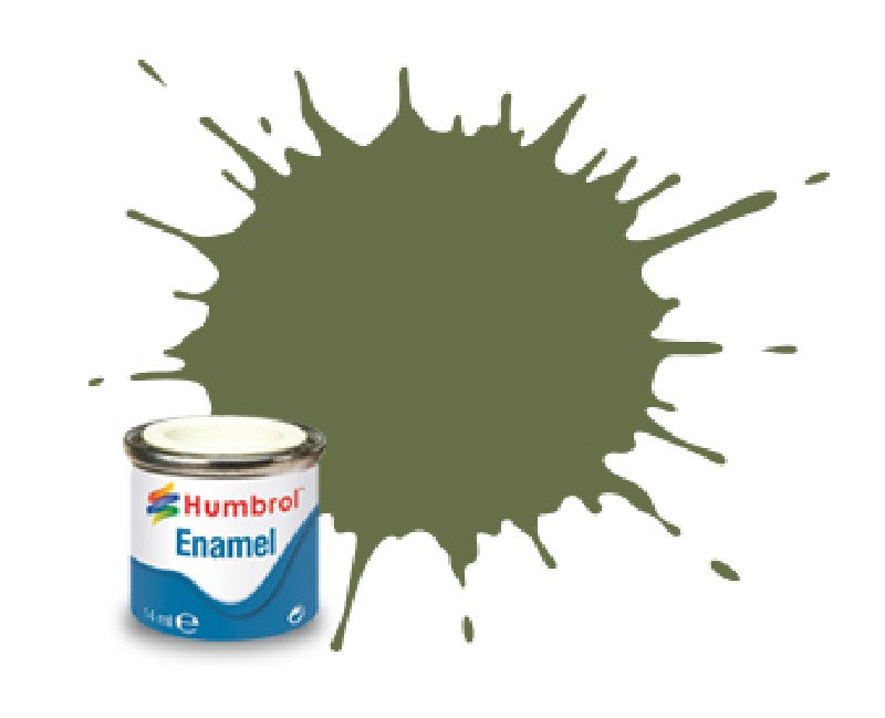 Humbrol 80 enamel - 14 ml grasgroen mat