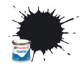 Humbrol 85 enamel - 14 ml zwart satijnglans
